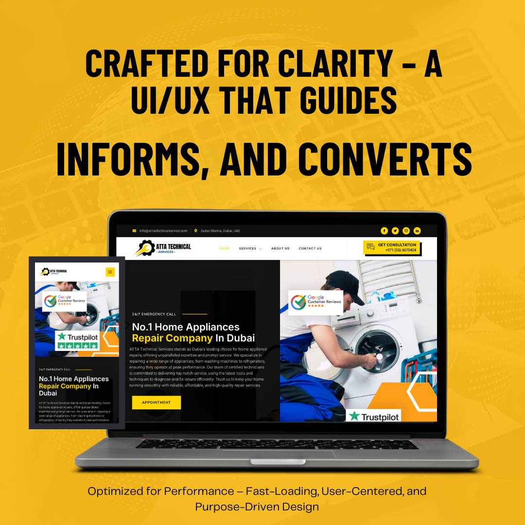 Atta Technical Company – Appliance Repair Website